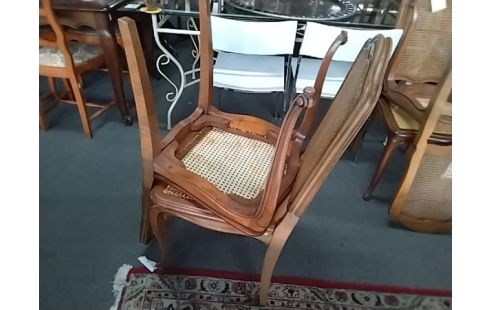 CHAISE CANNEE LOT DE 6
