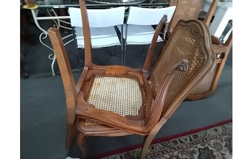 CHAISE CANNEE LOT DE 6