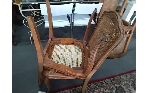 CHAISE CANNEE LOT DE 6