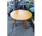 TABLE RONDE PIN + 1 ALLONGE