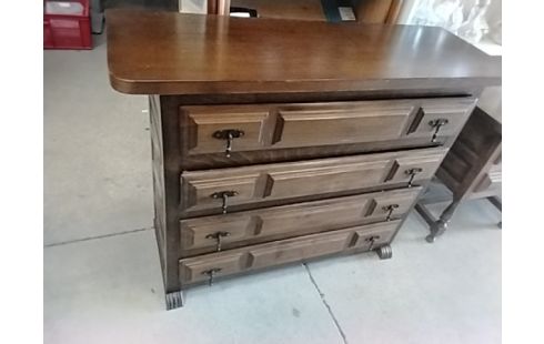 COMMODE 4 TIROIRS BOIS