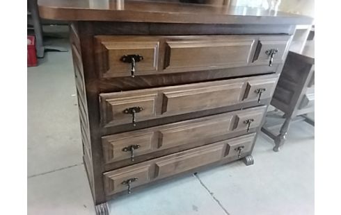 COMMODE 4 TIROIRS BOIS