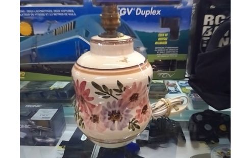 PIED DE LAMPE MOTIF FLEURS