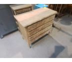 COMMODE EN CHENE DECAPEE 4TIROIRS