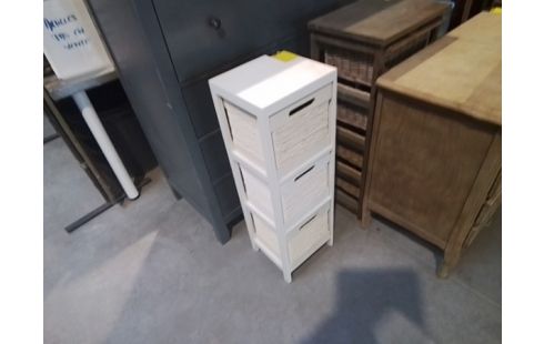 MEUBLE BLANC 3 PANIERS