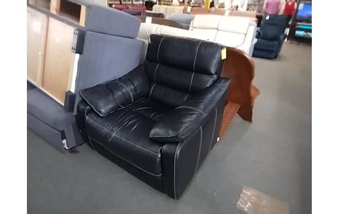 FAUTEUIL ELECTRIQUE ATLAS CUIR NOIR