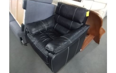 FAUTEUIL ELECTRIQUE ATLAS CUIR NOIR