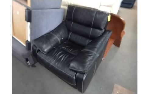 FAUTEUIL ELECTRIQUE ATLAS CUIR NOIR