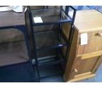 ETAGERE FER ET PLATEAUX VERRES