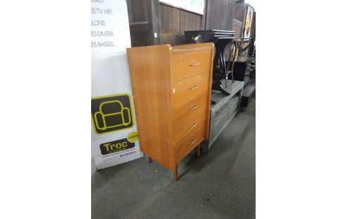 CHIFFONNIER VINTAGE 5 TIROIRS