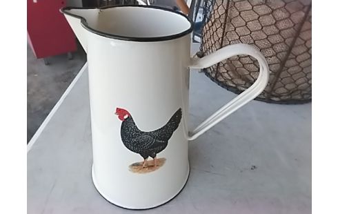 PICHET ÉMAILLÉ POULE