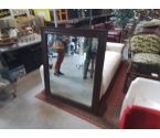 MIROIR BISEAUTE CADRE BOIS