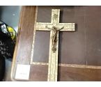 CRUCIFIX MARQUETERIE  NACRE
