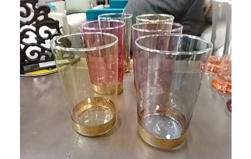 VERRES VINTAGE SIROP LOT 6