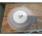 ASSIETTE LE LOT DECOR COQ