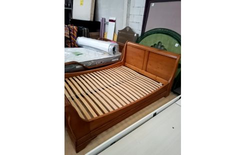 LIT CHÊNE BLOND 140X190 CM (SANS SOMMIER)
