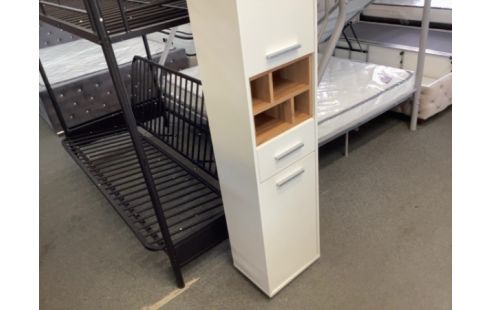 COLONNE BLANC/BOIS