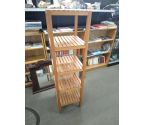COLONNE ETAGERE BOIS EXOTIQUE