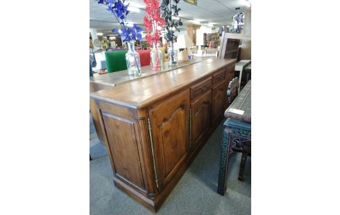 BUFFET BAS 4 PORTES /2  TIROIRS CHENE +CLE