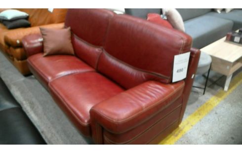 SOFA LEDER ROT