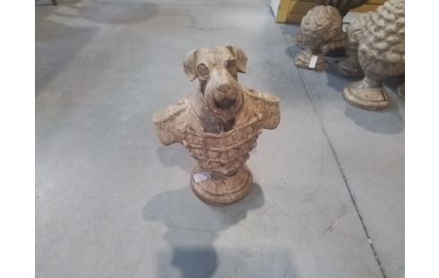 SCULPTURE BUSTE CHIEN