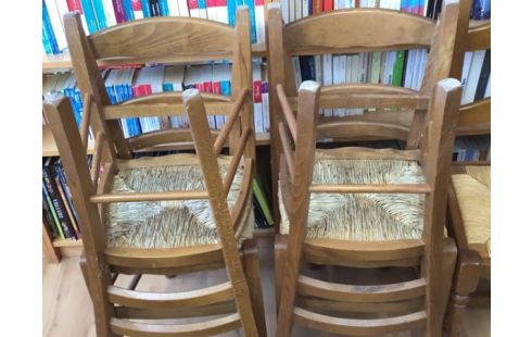 CHAISE PAILLÉE X4