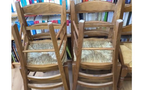 CHAISE PAILLÉE X4