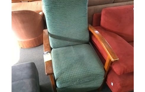 FAUTEUIL TISSU VERT