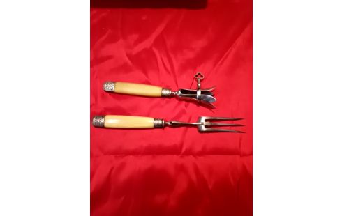 SERVICE A GIGOT MÉTAL ARGENTÉ