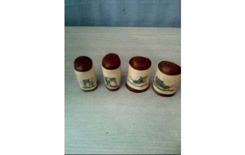 SALZ & PFEFFER STREUER 4ER-SET M. TIERMOTIV