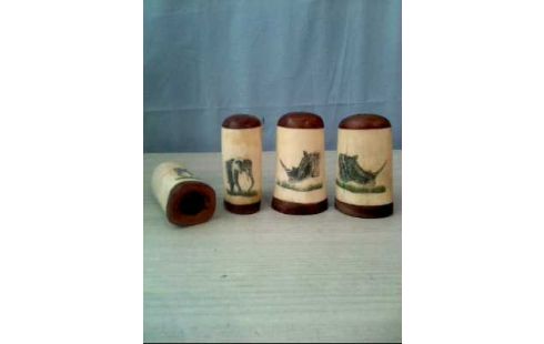 SALZ & PFEFFER STREUER 4ER-SET M. TIERMOTIV