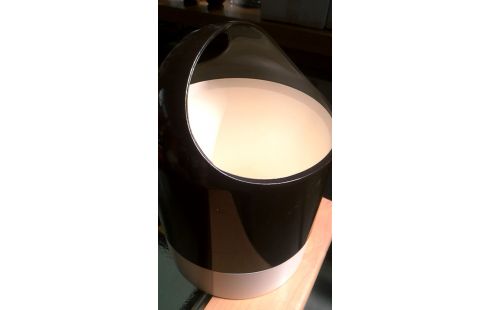 SEAU A GLACE VINTAGE BRUN ECRU PVC