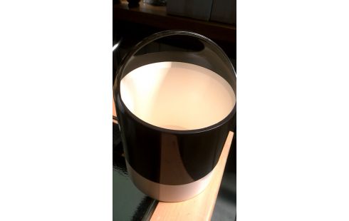 SEAU A GLACE VINTAGE BRUN ECRU PVC
