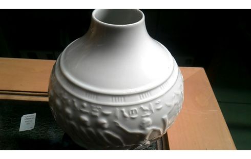 JARRÓN BLANCA PORCELANA EGIPCIO