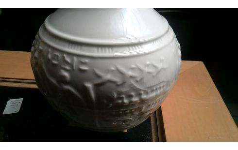 JARRÓN BLANCA PORCELANA EGIPCIO