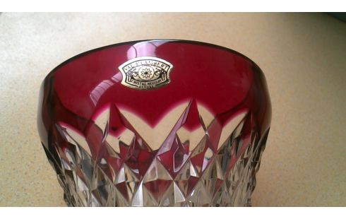 VASE CRISTAL ROUGE