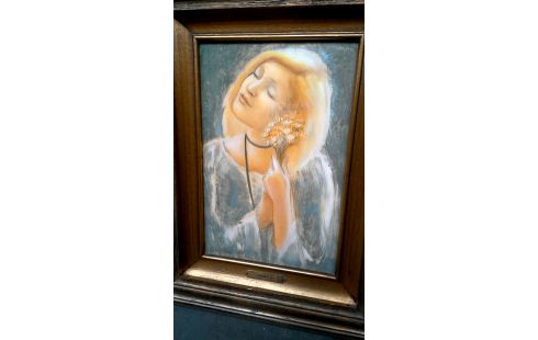 PEINTURE, , PANNEAU FEMME DEDICACE