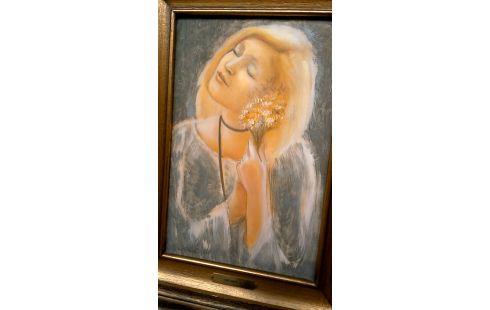 PEINTURE, , PANNEAU FEMME DEDICACE