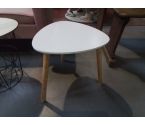 TABLE D'APPOINT BLANCHE TRIANGULAIRE