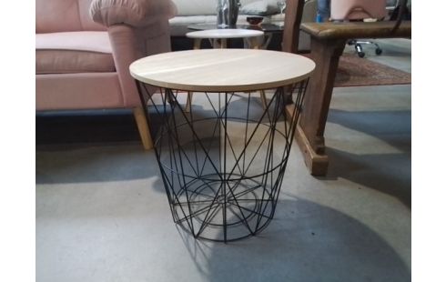 TABLE D'APPOINT METAL ET BOIS