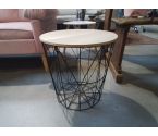 TABLE D'APPOINT METAL ET BOIS