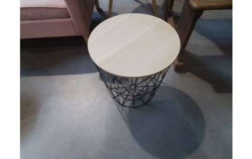 TABLE D'APPOINT METAL ET BOIS