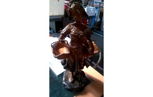 STATUE PLATRE FILLE