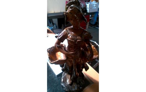 STATUE PLATRE FILLE