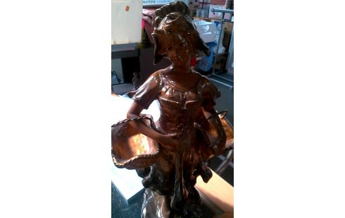 STATUE PLATRE FILLE