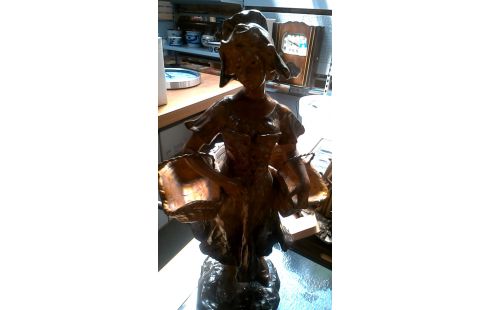 STATUE PLATRE FILLE