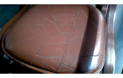 ROCKING CHAIR BRUN CUIR