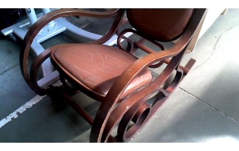 ROCKING CHAIR BRUN CUIR