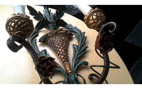 APPLIQUE MURALE, , POLYCHROME VINTAGE METAL