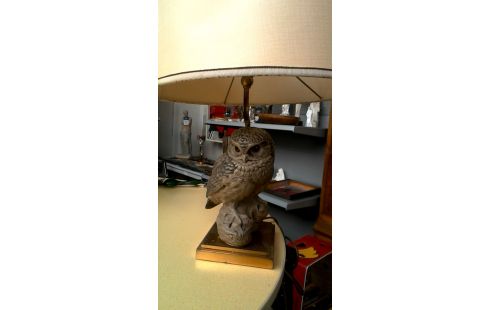 LAMPADAIRE VINTAGE, , CHOUETTE LAITON